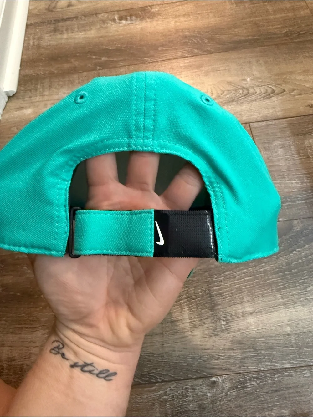 Nike Women's Teal/White Swoosh Baseball Cap